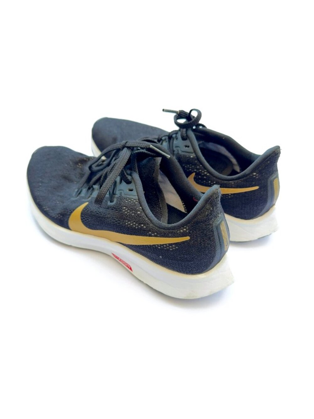 Nike Air Zoom Pegasus 36 Black Metallic Gold Women's Size 8